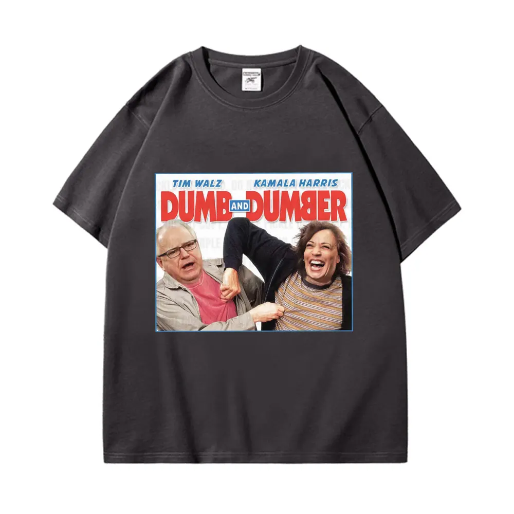 Забавная футболка с рисунком Камала Харриса Тима уолса и дамбера мужские женские