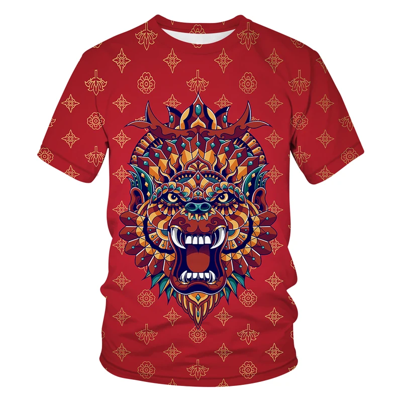 

Summer Selling 3D printing Men T-Shirt Fashion O-Neck CasualShort Sleeve Shirt Punk Abstract pattern Selling Oversized T-Shirt