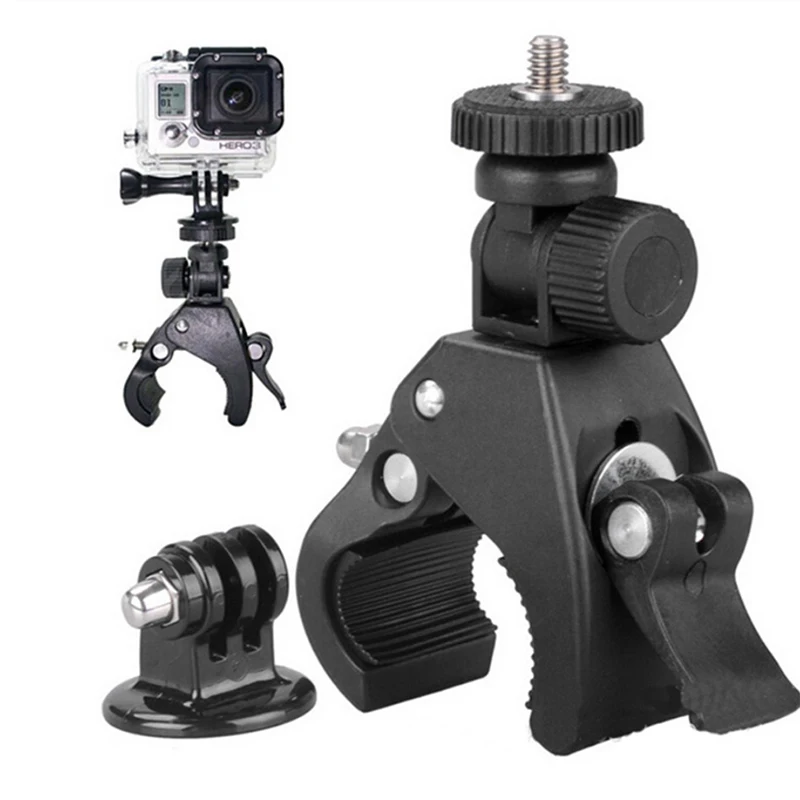 

Camera Tripod Mount+Adapter Handlebar Clamp Roll Bar for gopro Hero 1 2 3 3+ New