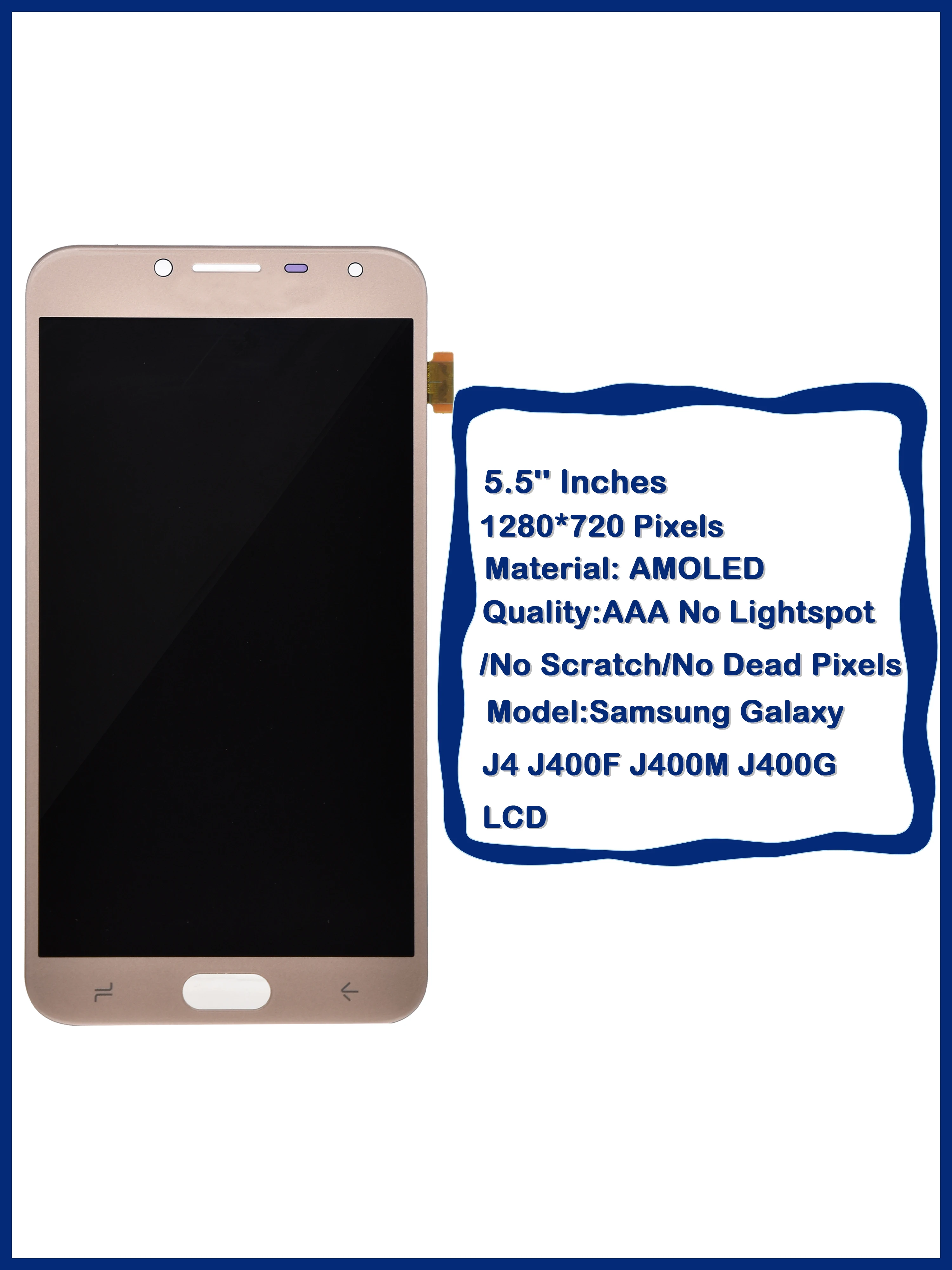 ЖК-дисплей AMOLED 5 дюйма для Samsung Galaxy J4 2018 сменный дигитайзер сенсорного экрана в