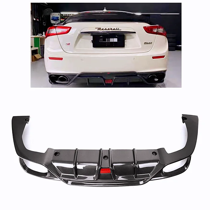 

CMST Style Carbon Fiber Rear Bumper Lip Diffuser For Maserati Ghibli