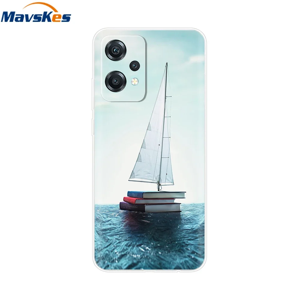 Чехол для OnePlus Nord CE 2 Lite чехол CPH2381 CE2 милый мягкий из жидкого силикона телефона 5G