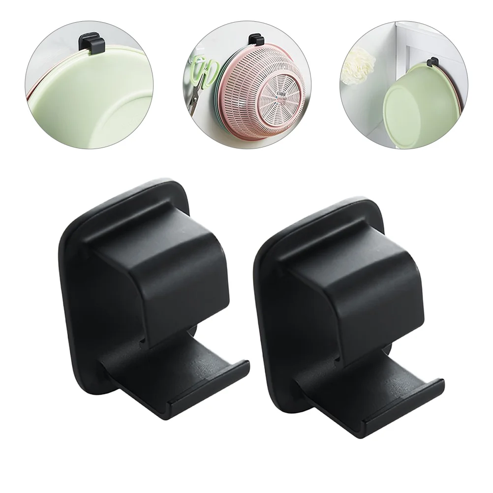 

2pcs Kitchen Household Clothes Hanging Hook Basin Hooks Multi-functional Hook Bathroom Wall Hooks Towel Hook Wall Hanging Hook