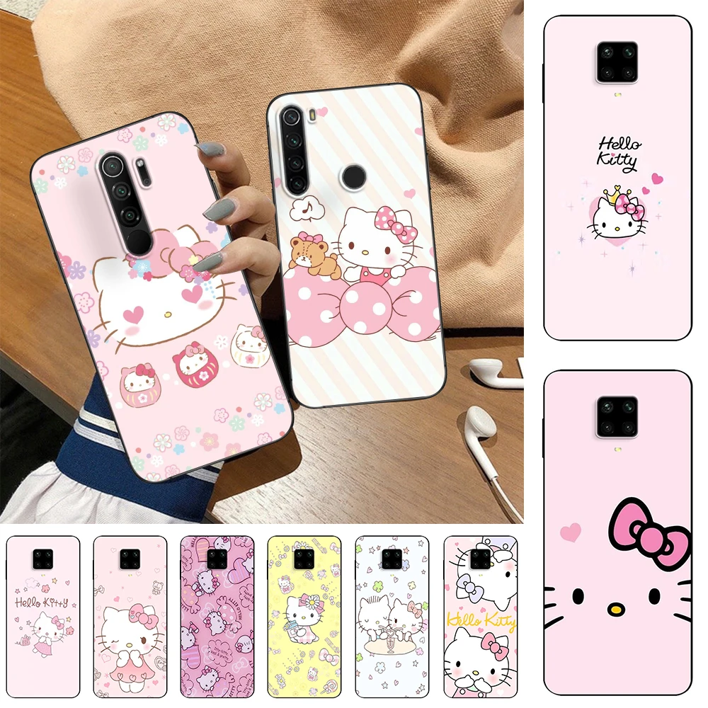

Силиконовый чехол Hello Kitty для Xiaomi Redmi Note 7 8 9 10 11 Pro 7S 9T 9S 10T 11E 11T 11S 11R