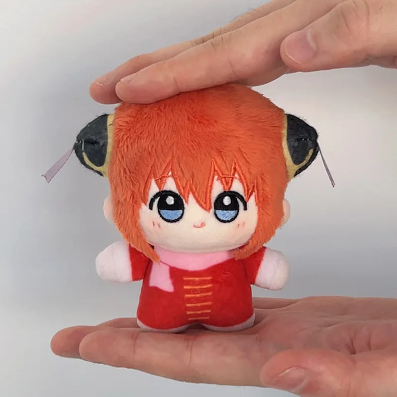 Фото 10 см GINTAMA Okita Sougo плюшевая игрушка-подвеска аниме мультфильм Kagura плюшевая кукла Katsura Kotarou брелок для ключей сумка кулон детский подарок №4