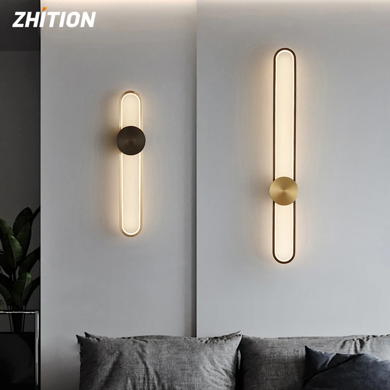 

Modern Led Wall Lamps Living Room Bedroom Bedside Lamp Nordic Creative Stair Corridor Wall Sconce Lighting Indoor LED Fixtures