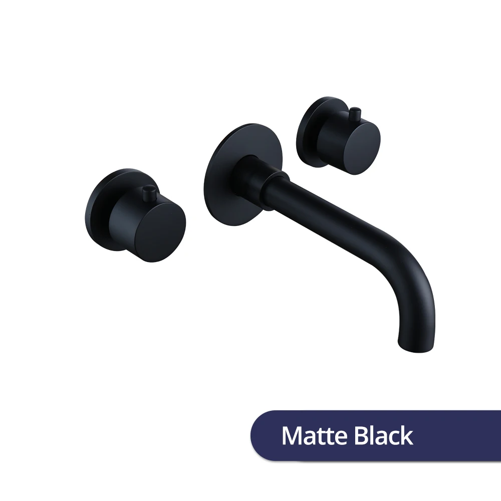 

Настенный смеситель для раковины Bagnolux матовый розовый золото из латуни