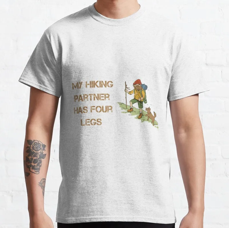 

New My Hiking Partner Has Four Legs 16 Classic T-Shirt Custom Tshirts