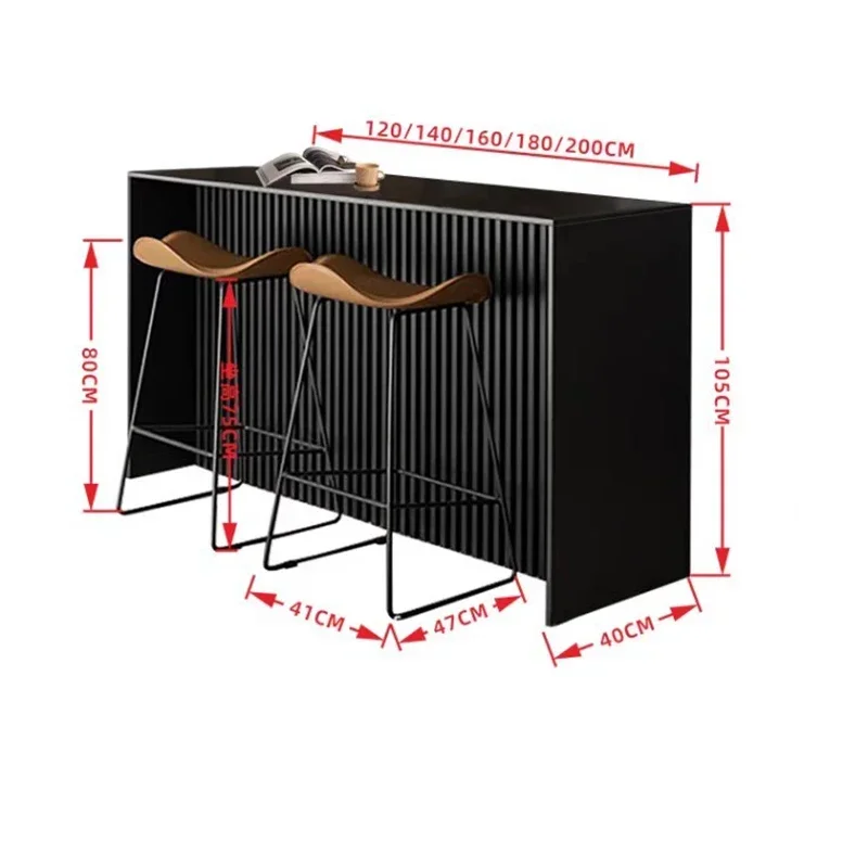 Черные скандинавские стойки регистрации стильная стойка офисная роскошная