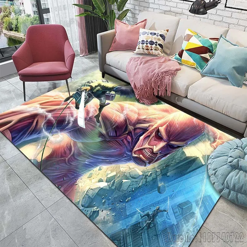 Аниме-ковер A-Attack on Titan с рисунком ковер для спальни украшение пола гостиной