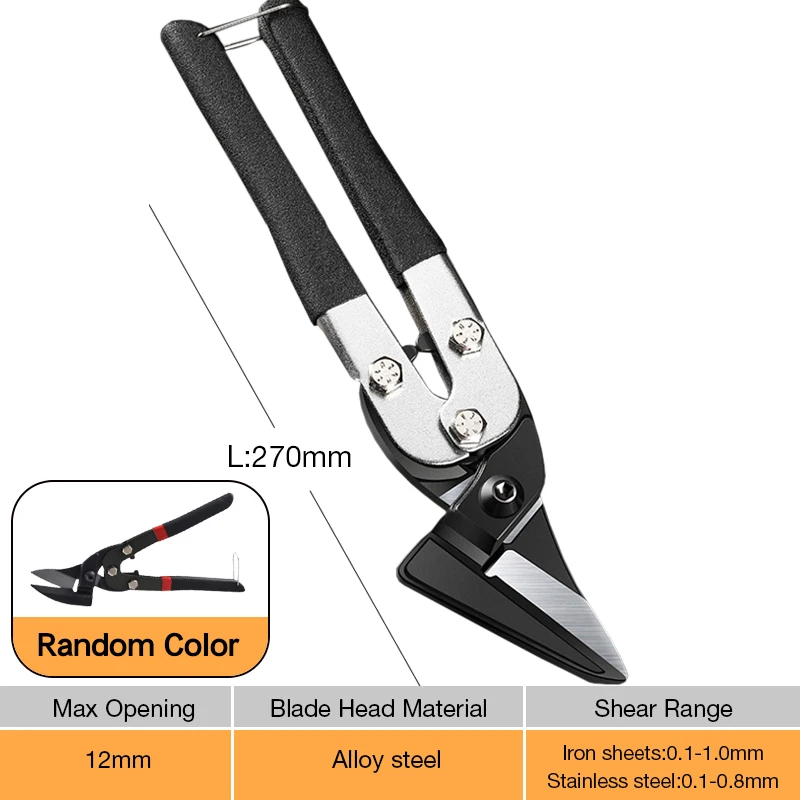 

Iron Sheet Scissors Electrician Metal Snip Aviation Industrial Work Multifunctional Household Tin Stainless Steel Hand Tool