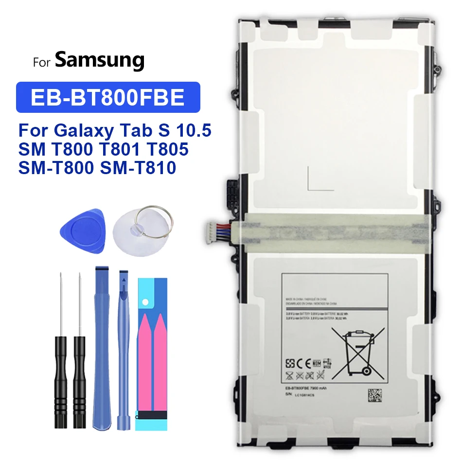 

Аккумулятор для планшетов Samsung Galaxy Tab S 7900 SM T800 T801 T805, 10,5 мАч