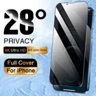Полное покрытие защита экрана конфиденциальности для iPhone 13 12 11 Pro Max защитное стекло на iPhone SE 3 7 8 6 XR X XS Max закаленное стекло
