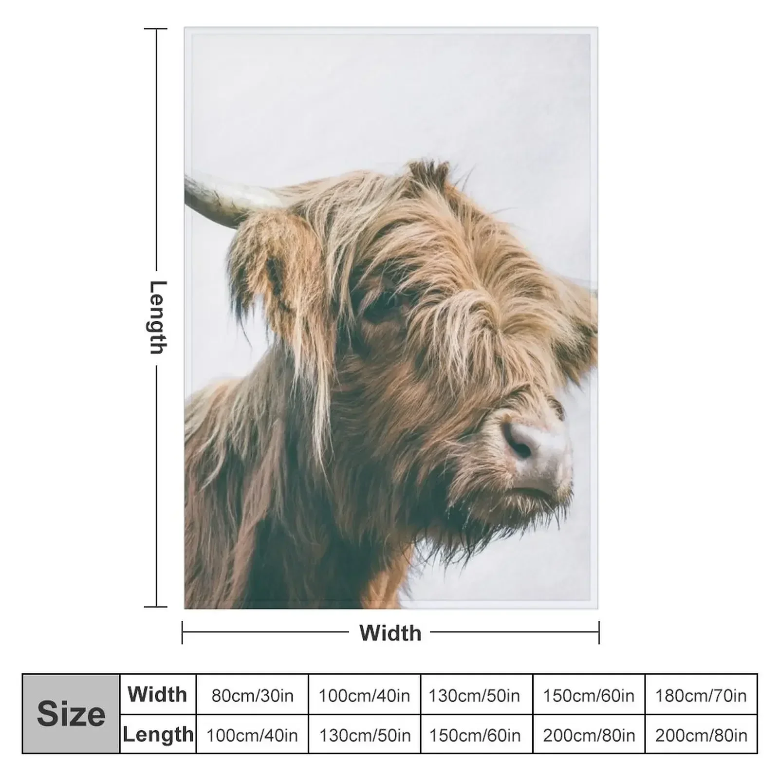 Королевский репортрет горной коровы плед одеяло Hairys винтажные одеяла для