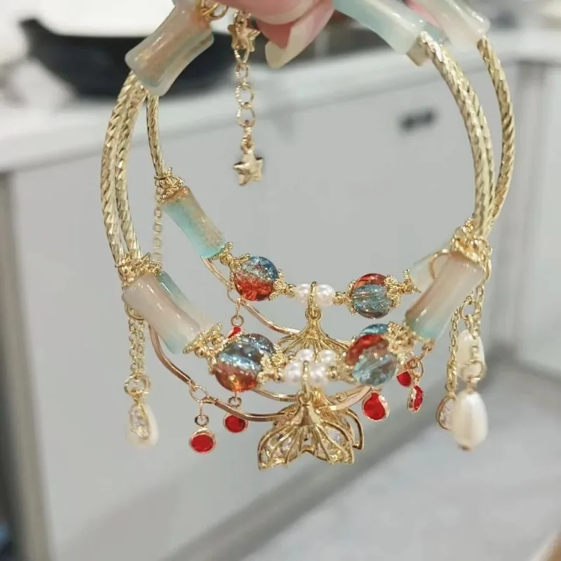 Косплей Любовь и глубокий косплей Rafayel Qiyu идентичные выработанные золотые бусины