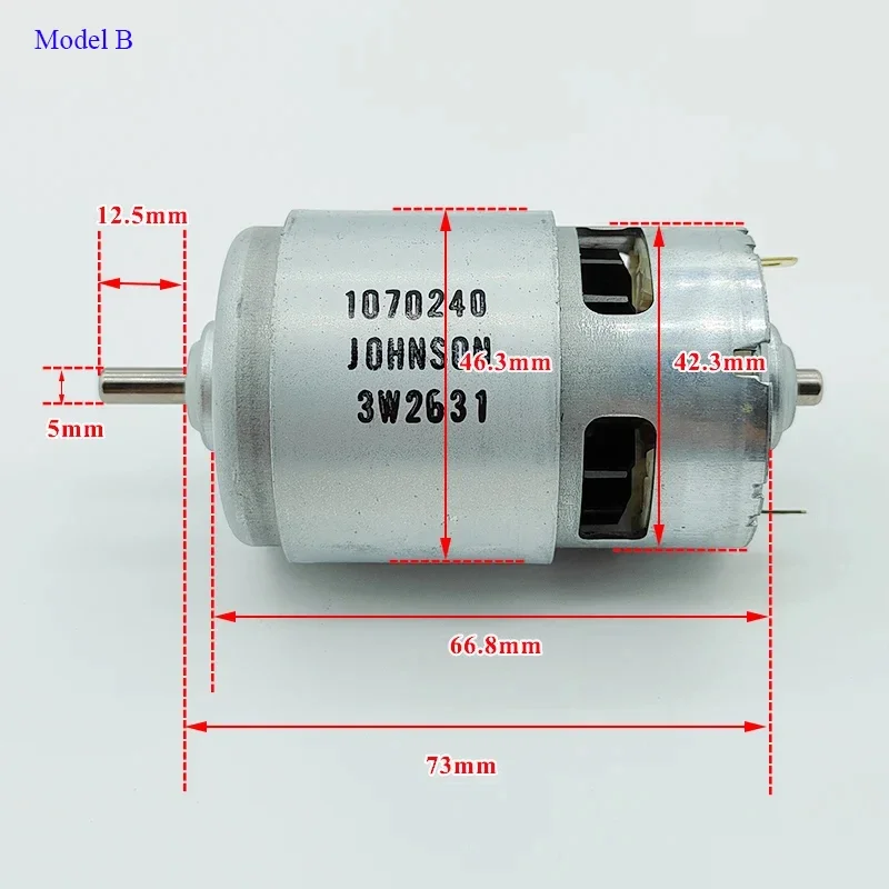 Двигатель 775 постоянный ток 18 в JOHNSON 1070240 70073 12-20 высокоскоростная мощность большой