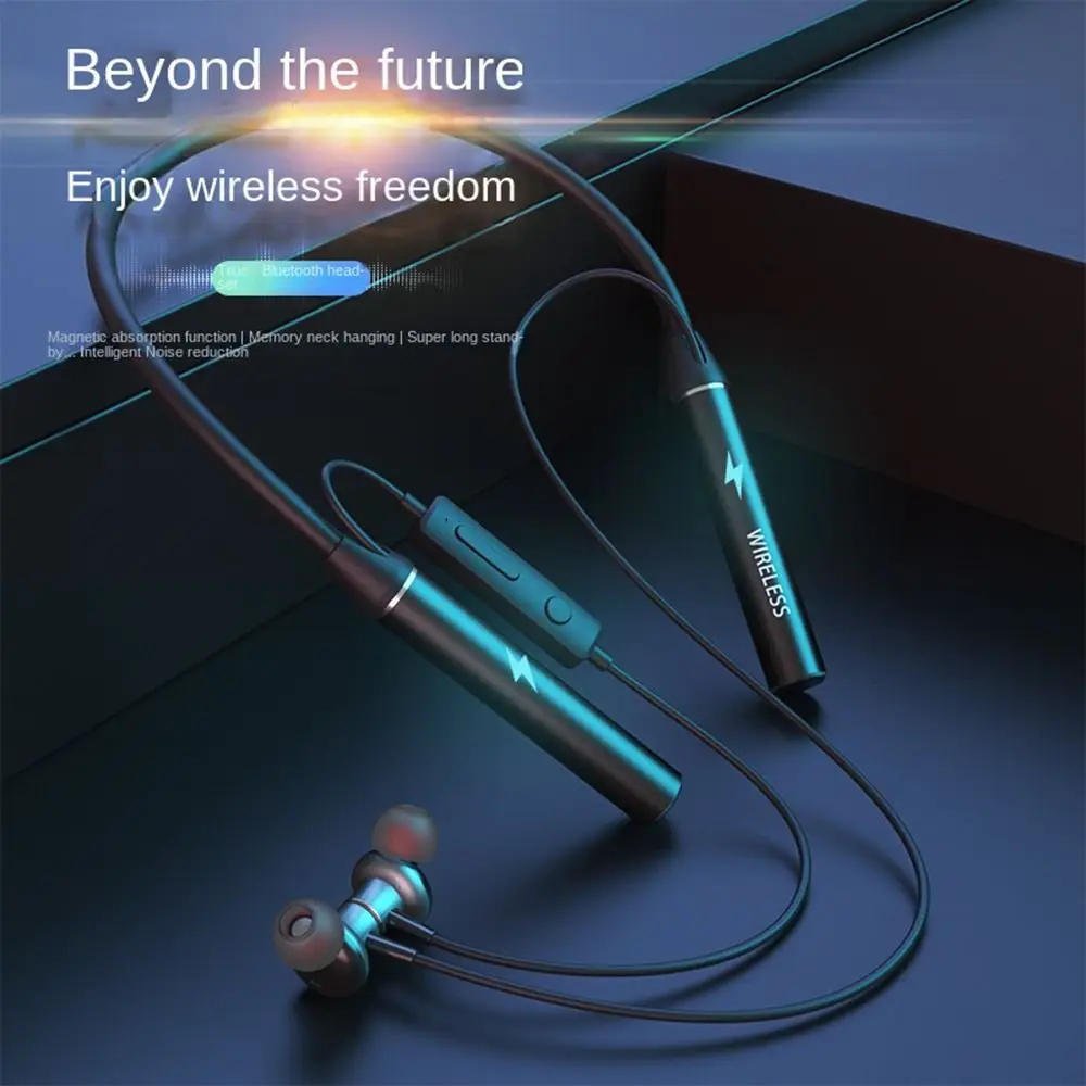 

HiFi Stereo Wireless Bluetooth 5.1 Headset Bluetooth Earphone With Microphone Neck Headset Sport Wireless Headphones