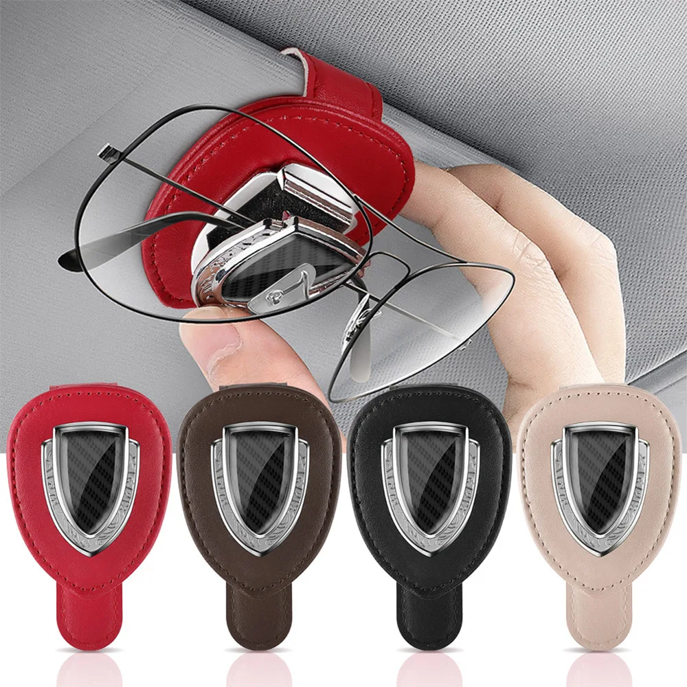 

Car Lenses Holder Glasses Case Ticket Card Clamp Auto Supplies For Mercedes Benz Accessories AMG W204 W213 W205 Car Accessories