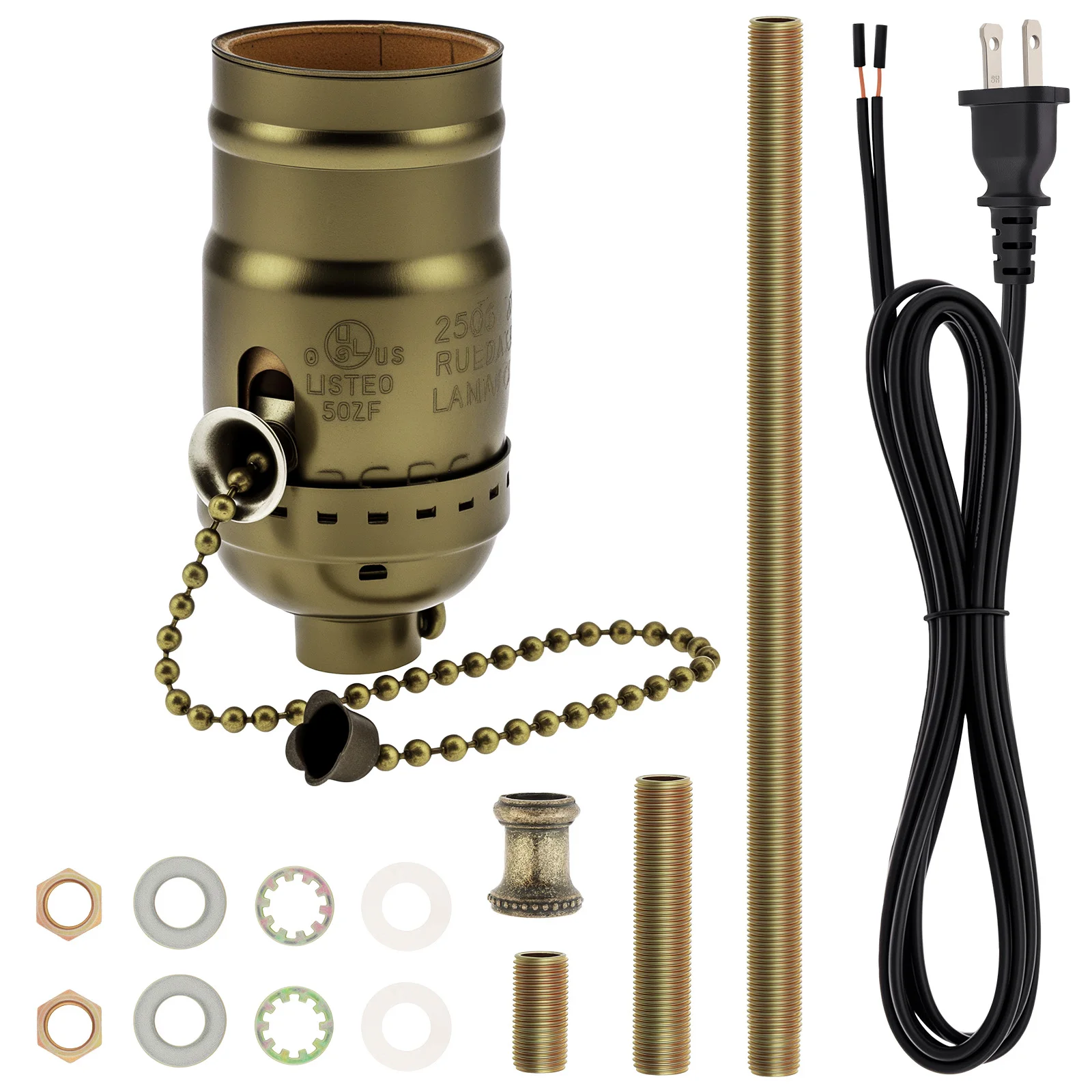 

Ретро-комплект розетки для ремонта ламп RTNLIT, бронза