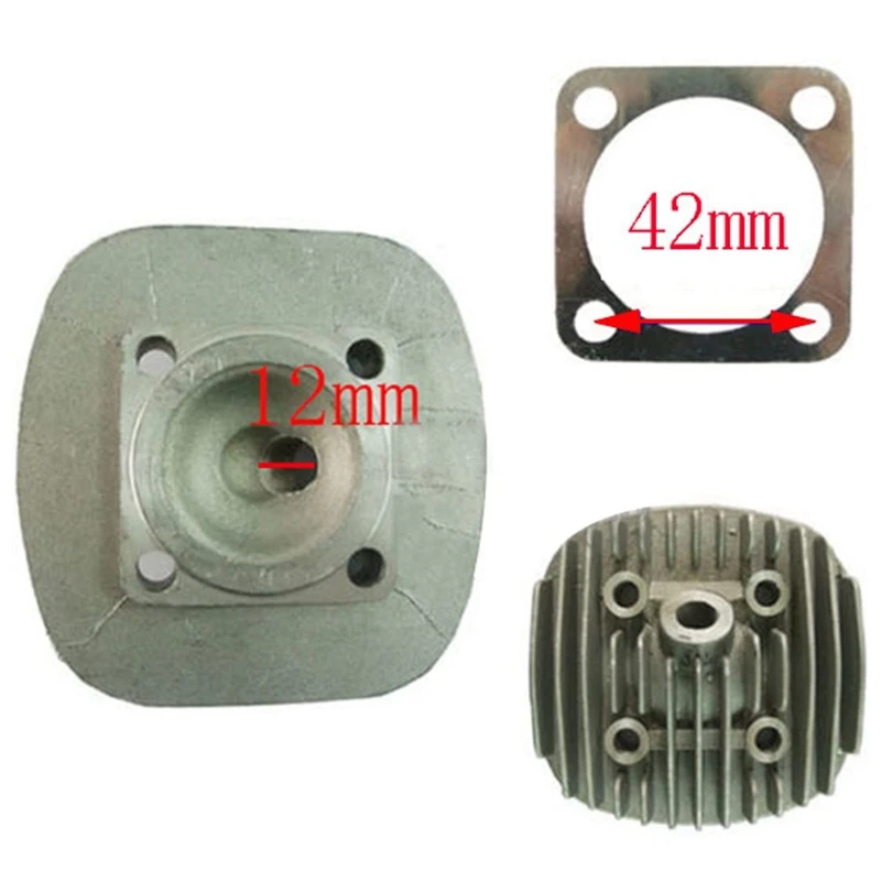 Комплект головки цилиндра 47 мм и поршневого кольца подходит для детали двигателя