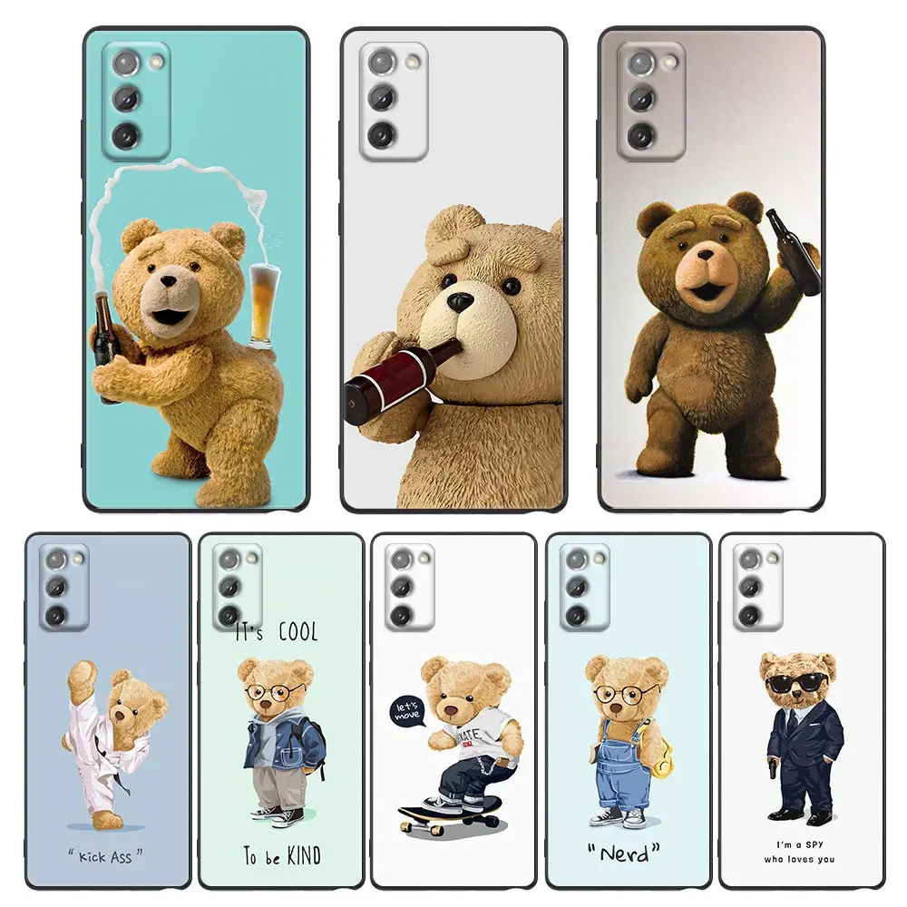 

Naughty Bear Funny Mascot Case For Samsung Galaxy M62 M52 M51 M42 M33 M32 M31 M30sM23 M22 M21 M12 M11 F62 F52 F42 F41 F22 F12 A9