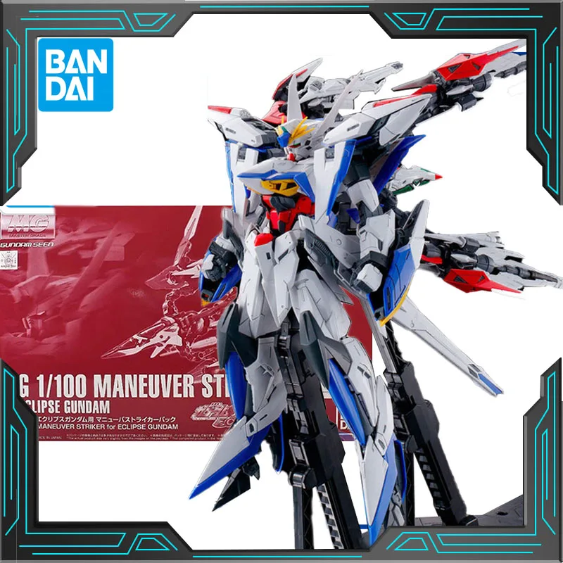 Bandai-Kit de modelo de Gundam MG 1/100, Striker de maniobra para Eclipse, Gundam, figuras de acción, adornos coleccionables, juguetes, regalos para niños