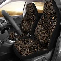 mandala gold car seat cover hippie spiritual car accessories car covers floral seat covers gift for him sun print 2pcs