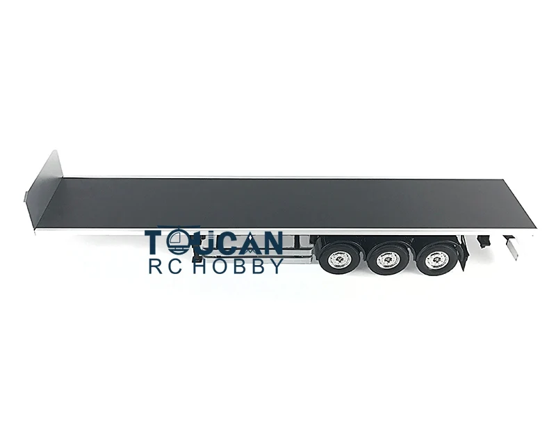 

Toucan RC Hobby RC Chassis Flatbed Semi Trailer for DIY TAMIYAYA Model 1/14 Tractor Truck Model Toys TH01019-SMT1