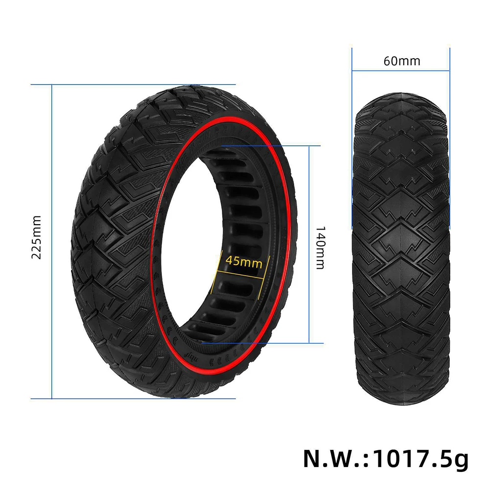 1 шт. твердая шина 9 5 дюйма 5*2 50 внедорожная для электрического скутера NIU KQI3 5x2