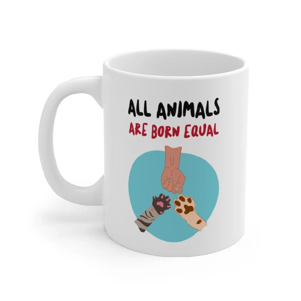 

All Animals Are Born Equal Mug kitchen accessories water bottle