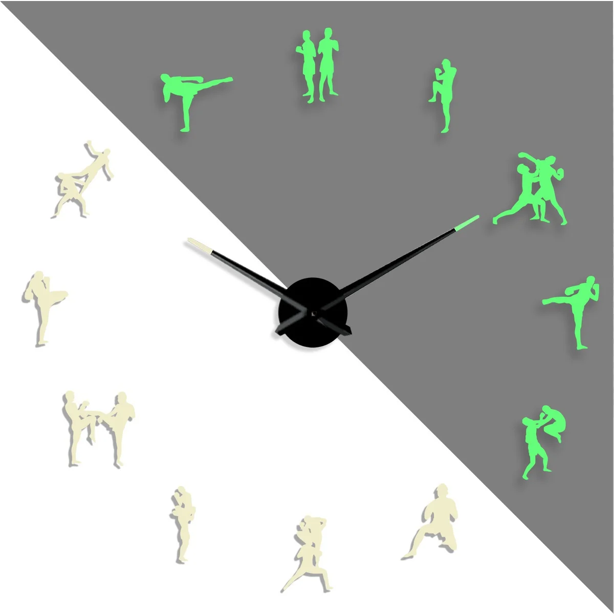 

Boxing DIY creative Different Frameless Luminous Wall Clock Home decoration Modern gifts