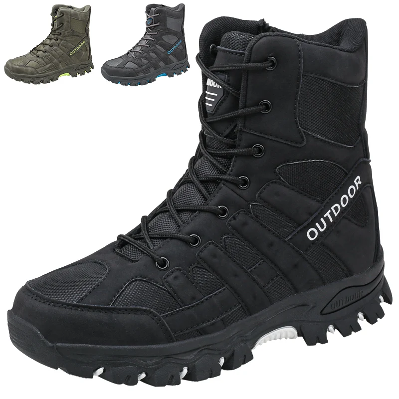 Desert boots Ground Combat Boots Training Shoes Tactical Boots Outdoor Teenagers Casual Sport Footwear Hiking Shoes 39-47#