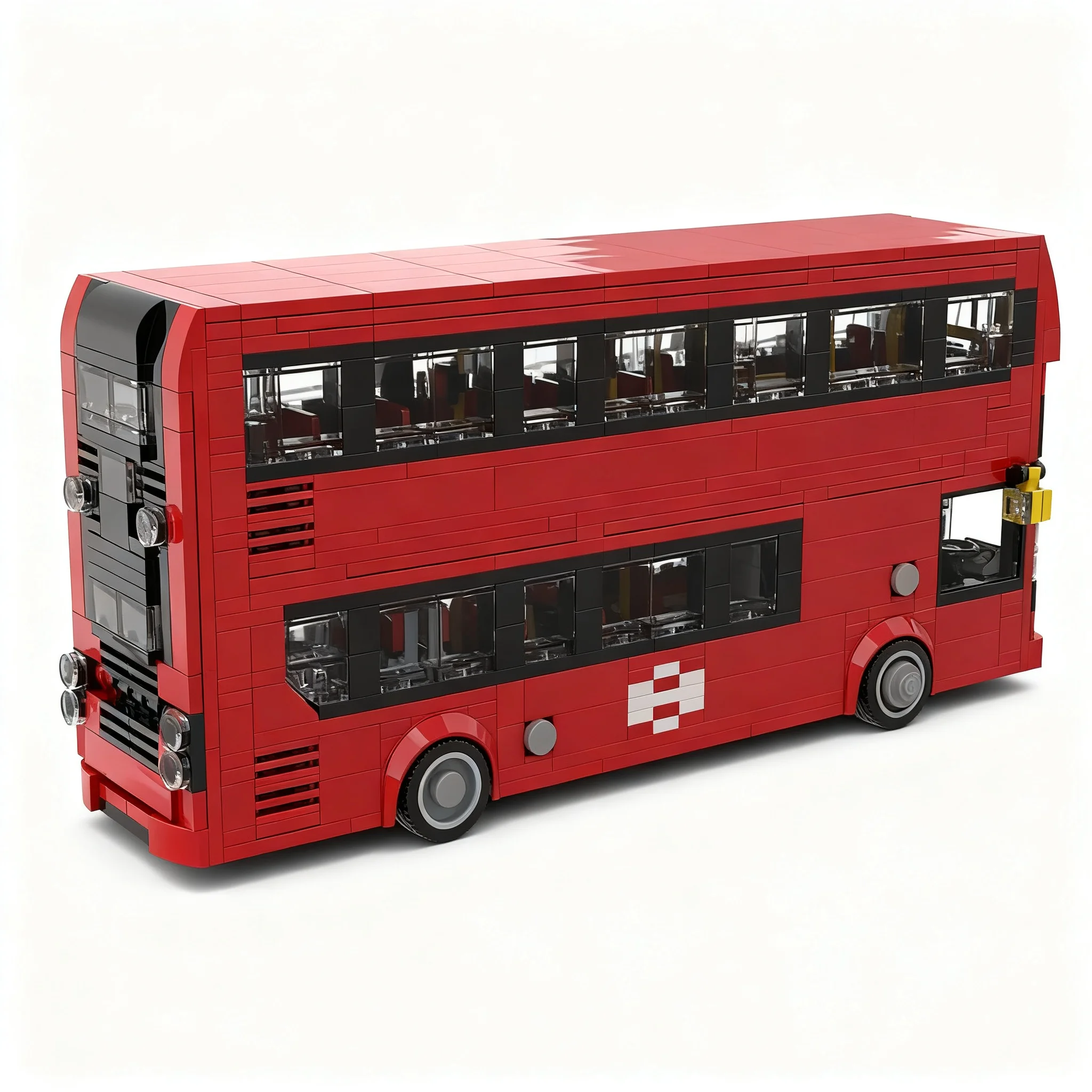 1025 шт. MOC City MOC # 33-секционный лондонский двухъярусный автобус Alexander Dennis Enviro 400, модель из строительных блоков, рождественский подарок, игрушка, 3D-конструктор (art.: 3920dd0907683) - 3920dd0907683