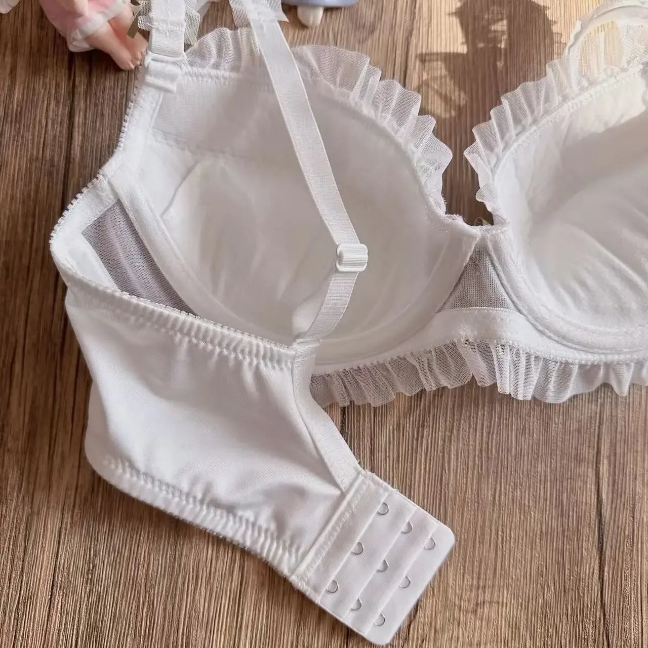 Свежая вышивка тонкая чашка нижнее белье с трусами милые бюстгальтеры в