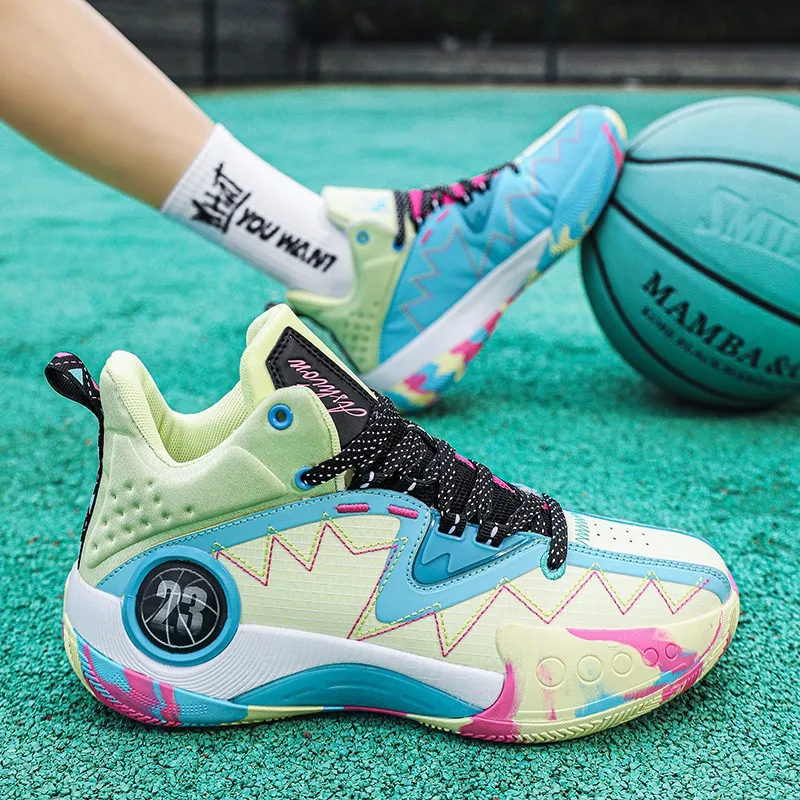 

2023 Basketball shoes Male sneaker Women Outdoor Wear-resistant High-elastic Tennis training sports shoes Unisex Casual sneaker