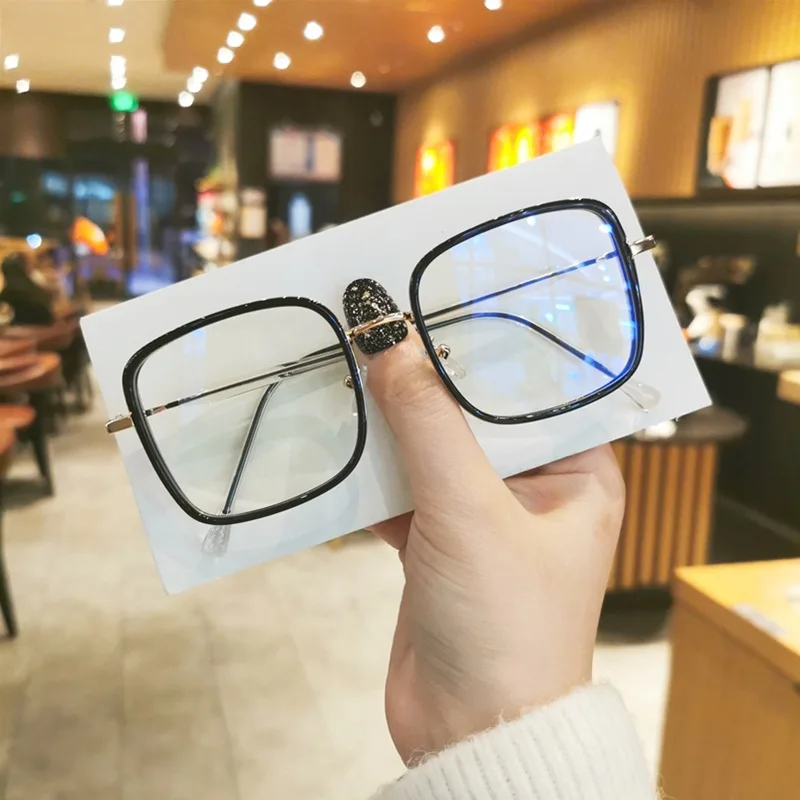 

Оправа для очков с защитой от сисветильник, оправа для компьютерных очков большого размера, оправа для очков для женщин и мужчин, квадратные...