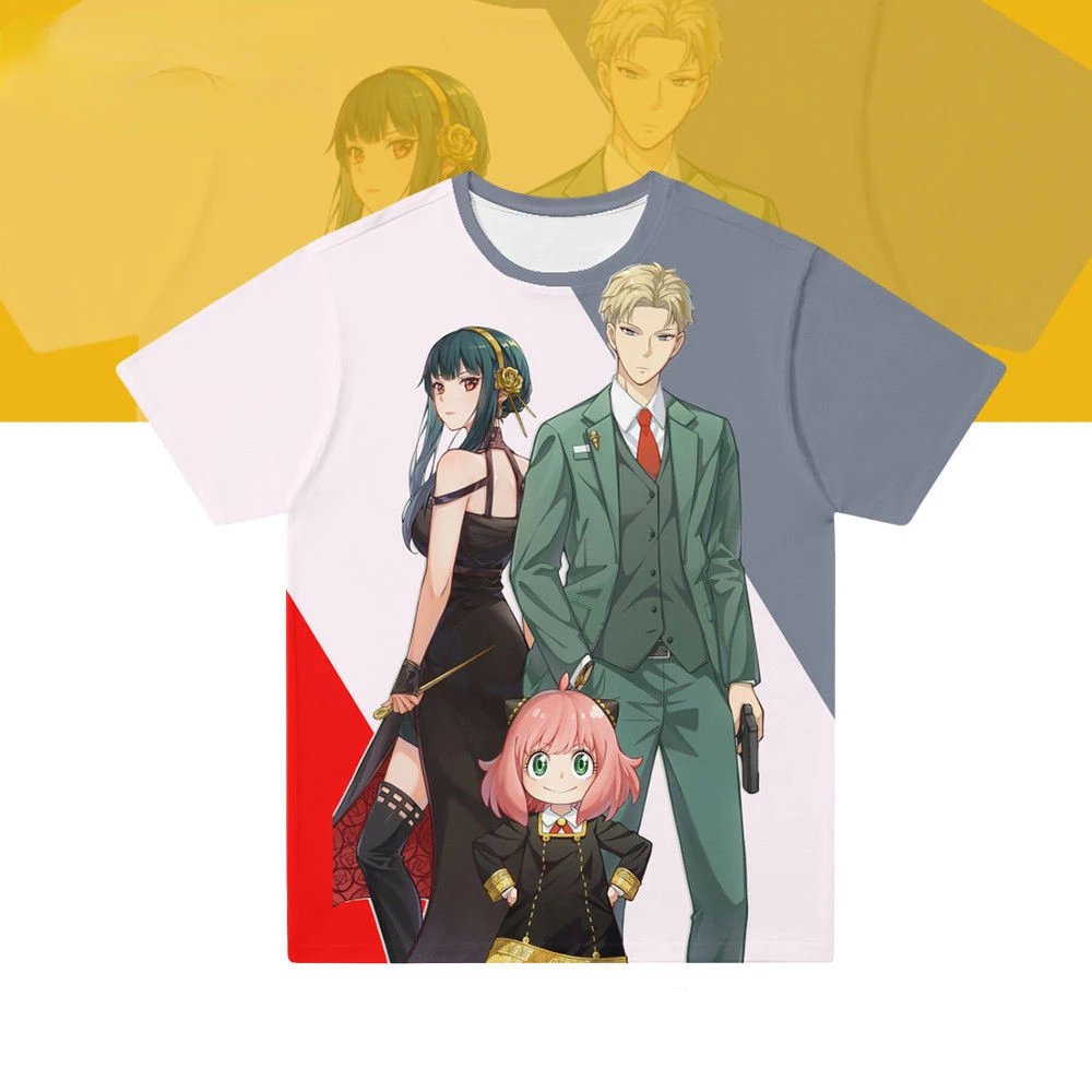 

Summer SPY X FAMILY T-Shirts Anime 3D Print Streetwear Men Women Fashion Oversized T Shirt Harajuku Kids Boys Tees Tops Clothing