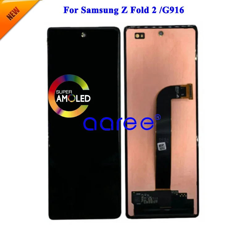 ЖК-экран Super AMOMLED для Samsung Z Fold 2 Внешний 3 4 сенсорный дигитайзер в сборе
