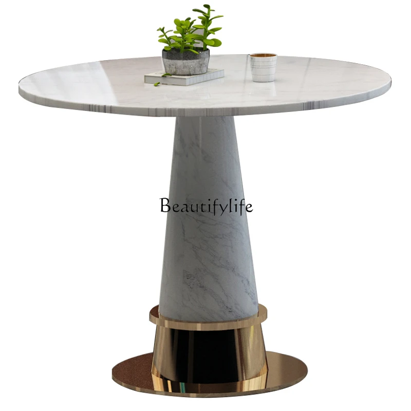 Мраморный стол для переговоров офис продаж конференц-зал кафе свет роскошный