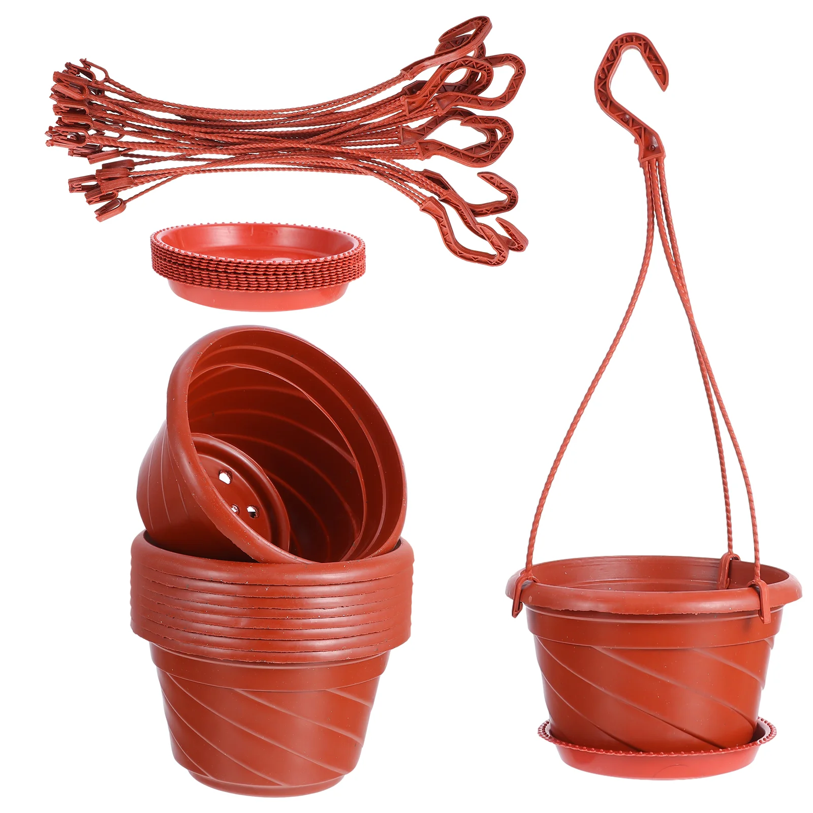

10 Sets Chlorophytum Flower Pot Plastic Flowers Container Garden Supplies Planter Hanging Practical Accessories
