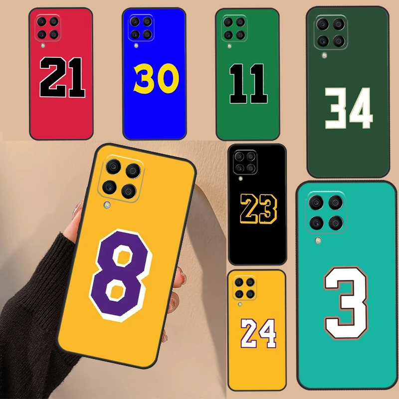 Чехол для телефона с изображением баскетбольного номера на удачу Samsung Galaxy M31s M30s M14
