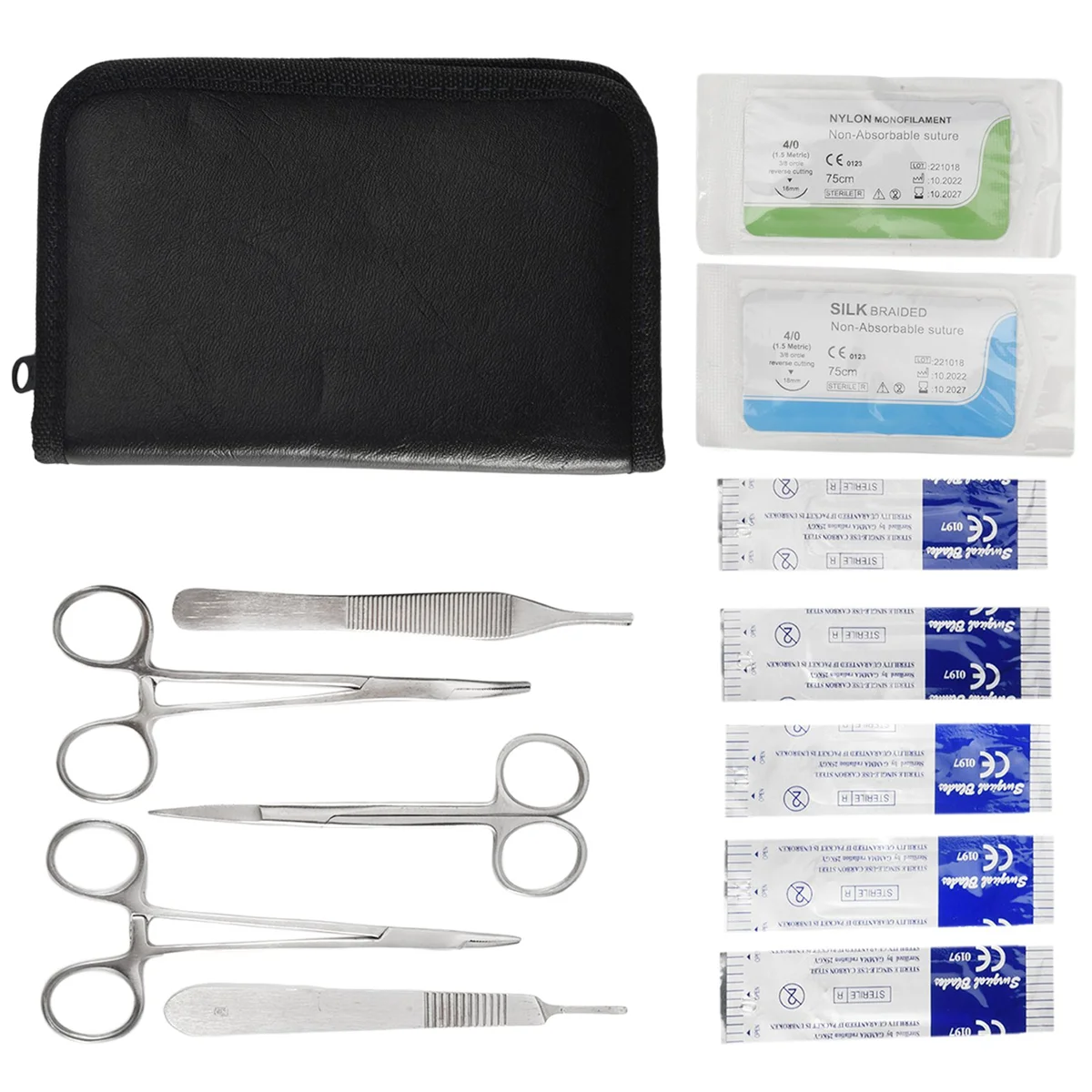 Комплект для наложения швов учебные инструменты из нержавеющей стали с