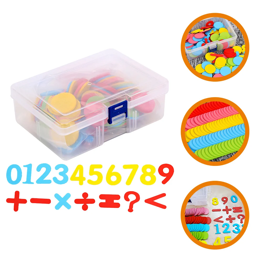 

Small Wafer Math Educational Round Discs Arithmetic Toys Early Learning Montessori Number Chips