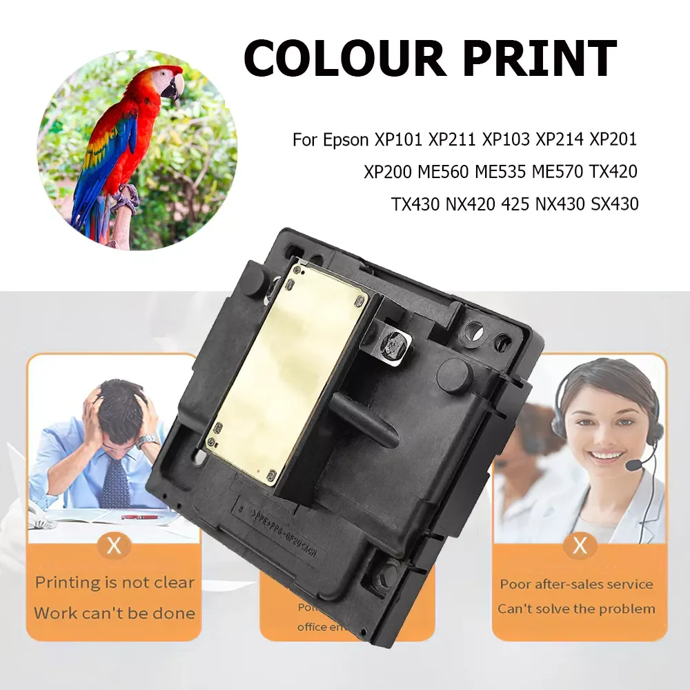 

2023New 21/23 Pin Full Print Replacement Printhead Printer Parts for Epson XP101 103 201 200 211 214 ME560 535 570 TX420 430