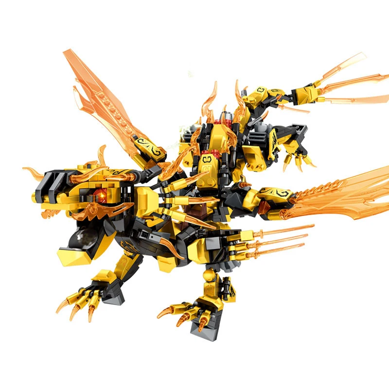 

4 Sets Ninja Dragon Knight Model Building Blocks Bricks KAI JAY ZANE Figures Toy for Children Gift