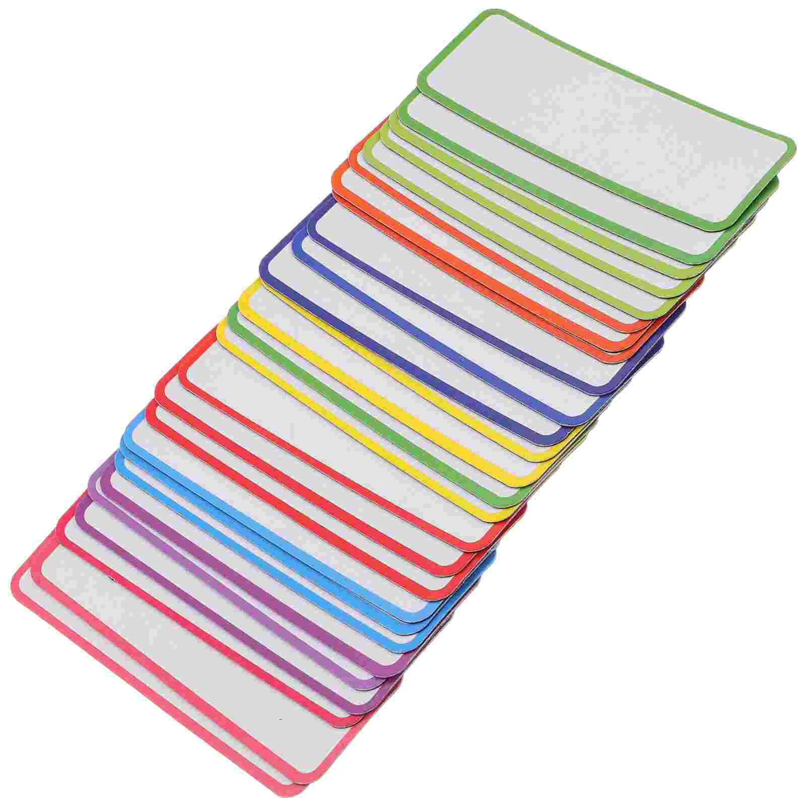 

27pcs Magnetic Dry Erase Labels Magnetic Memo Plate Tags Writable Magnet Tags for Warehouse Erasable white board