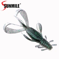 sunmile 8pcs fishing lures crayfish shrimp10 5cm10g soft lure iscas artifical baits leurre louple for bass pike fishing baits