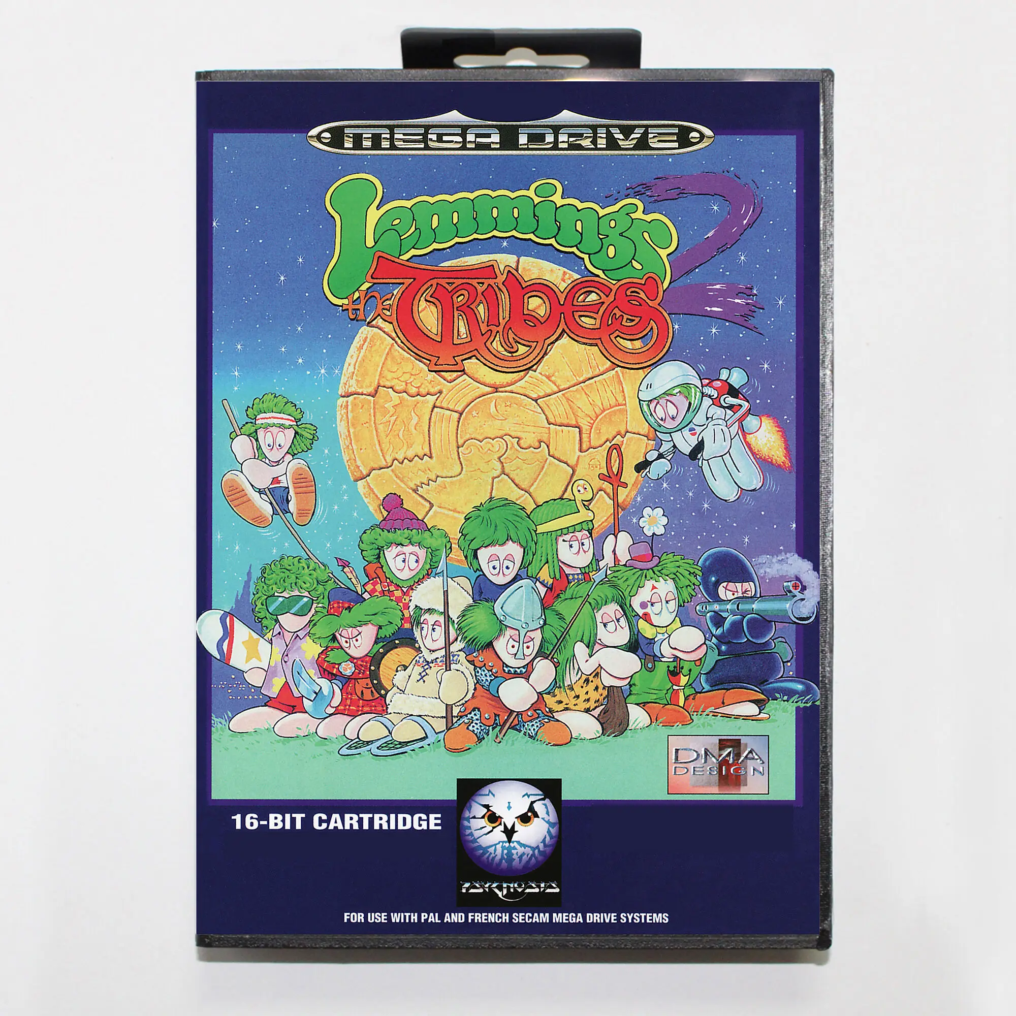 Lemtimes 2 с европейской коробкой для 16-битного игрового картриджа Sega MD