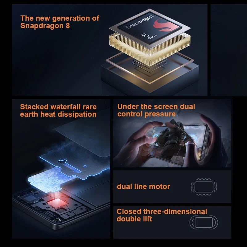 Ceny Vivo IQOO Neo 6 Smartphone Snapdragon 8 Gen 1 4700mAh Duża Bateria 120Hz Ekran Wyścigowy Podwójna Komórka 80W