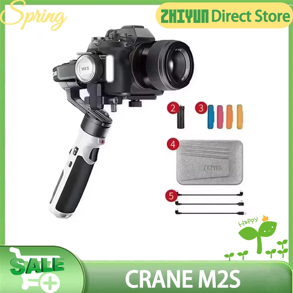 3-осевой ручной стабилизатор ZHIYUN CRANE M2S для камеры Sony Fuji ...